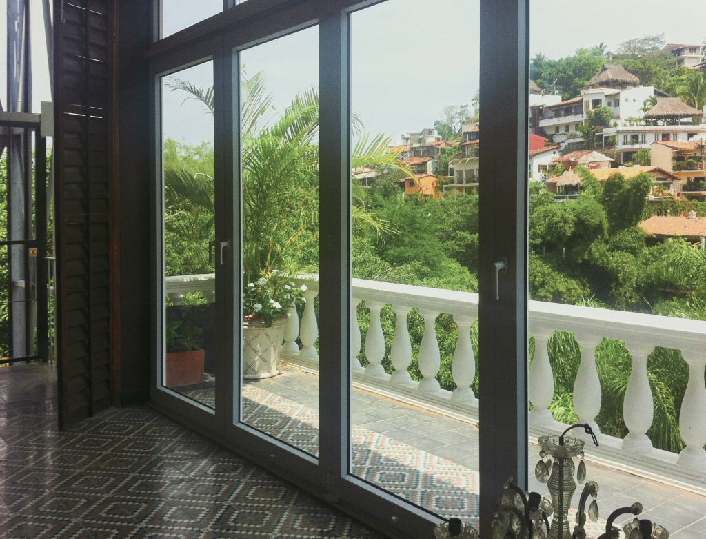 Puertas de pvc y vidrio para balcón