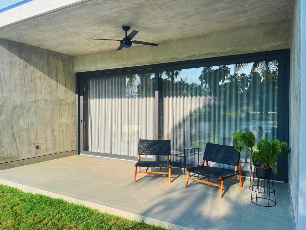 Ventana corrediza de aluminio para terraza
