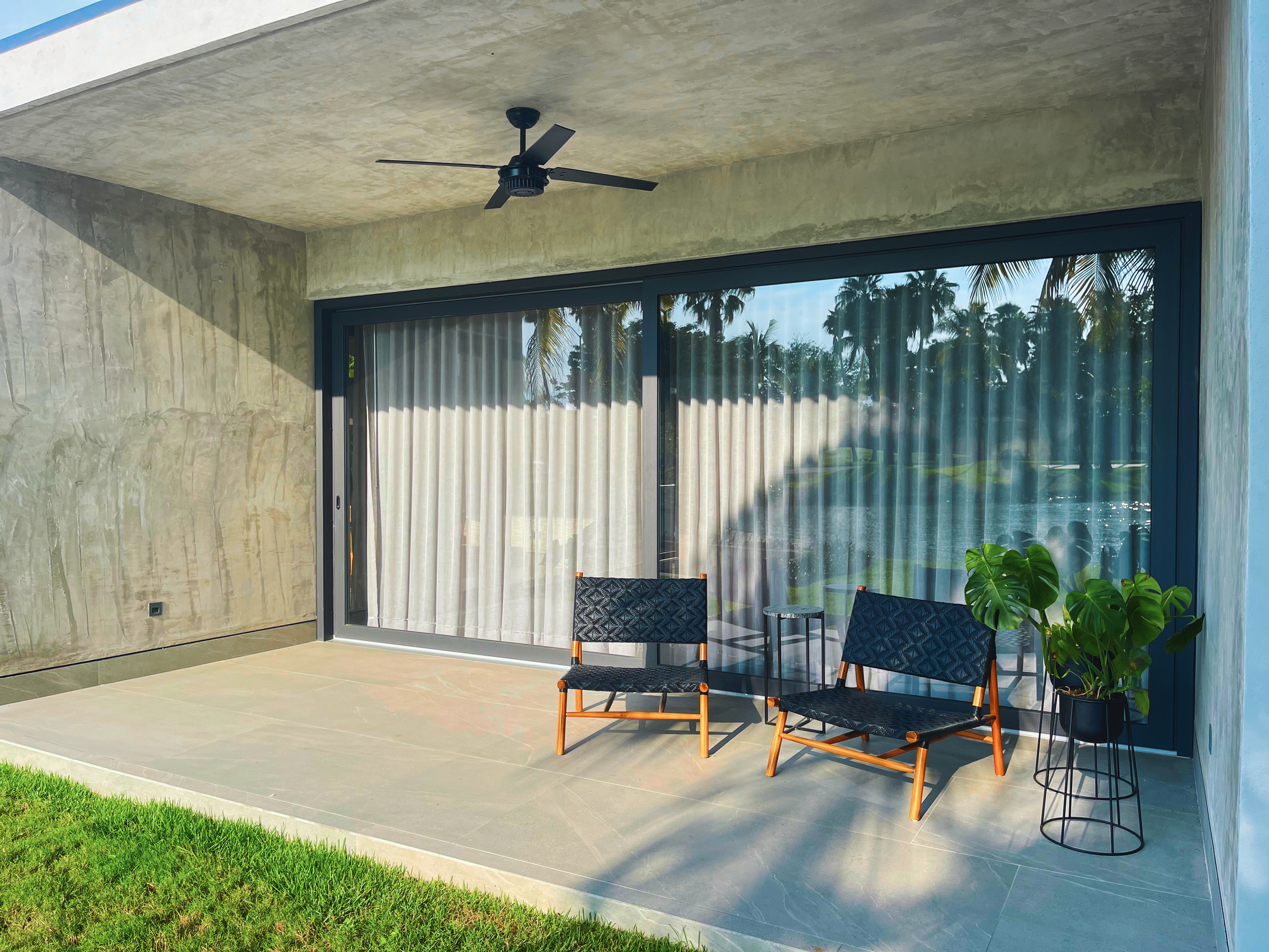 Ventana corrediza de aluminio para terraza